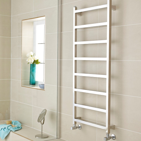 CON500-900 Kartell Connecticut Stainless Steel Straight Towel Rail 900 x 500mm
