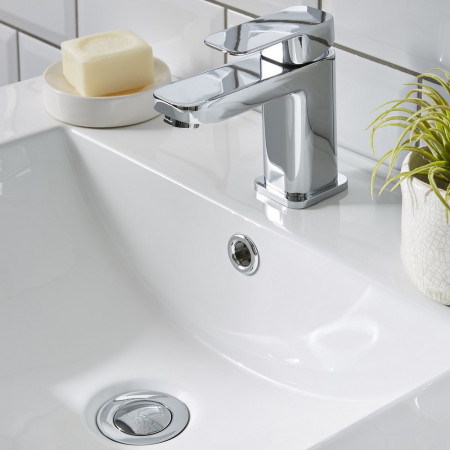0FTAP31 Kartell Dakota Chrome Mono Basin Mixer with Waste Lifestyle