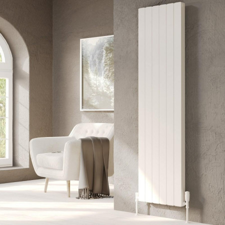 Kartell Edmonton 1775 x 396mm White Vertical Radiator