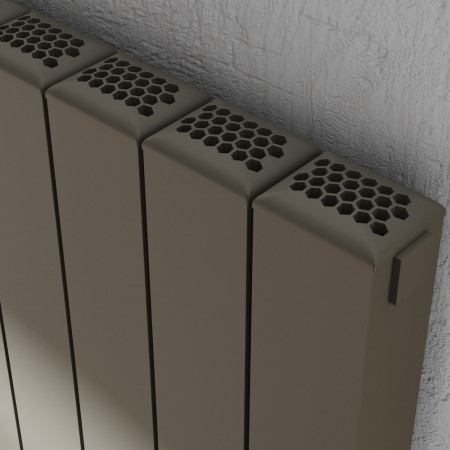ALRAD-9-608-GY Kartell Edmonton 575 x 636mm Grey Horizontal Radiator Panel Design