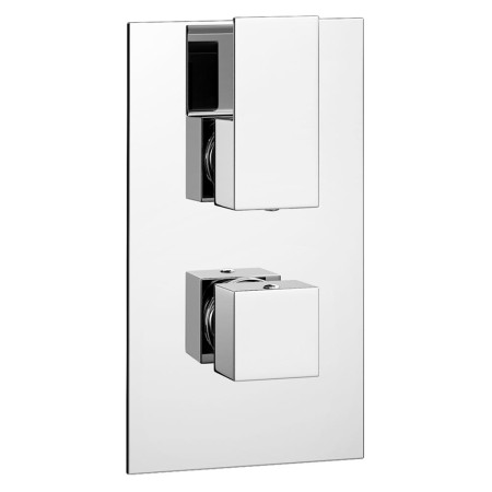 SHO010EL/SHO073CU/SHO106S Kartell Element Thermostatic Concealed Shower with Overhead Drencher and Separate Handshower (4)