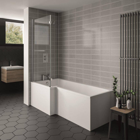 Kartell Elite Left Hand 1500 x 850mm L Shaped Shower Bath