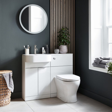 Kartell Fusion Gloss White Left Handed Combination Unit Lifestyle