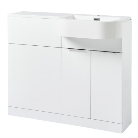 Kartell Fusion Gloss White Right Handed Combination Unit