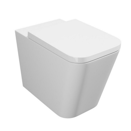 Kartell Genoa Squared Back to Wall WC Pan with Seat