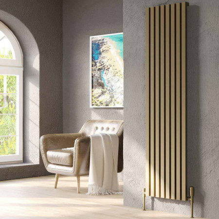 Kartell Hamilton 1775 x 522mm Bronze Vertical Single Panel Radiator