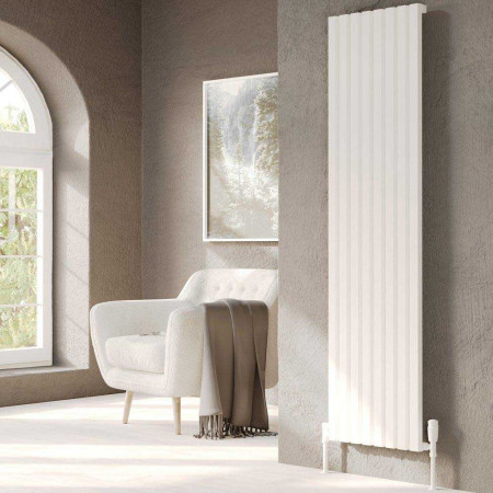 Kartell Hamilton 1775 x 463mm White Vertical Single Panel Radiator