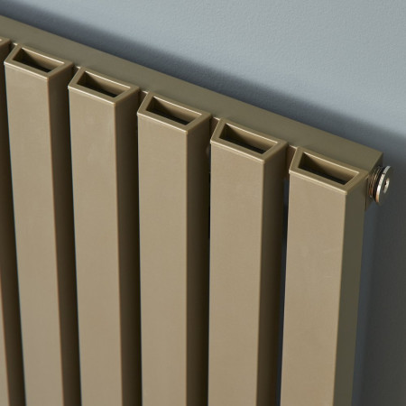 ALRAD-12-617-BZ Kartell Hamilton 575 x 994mm Bronze Horizontal Single Panel Radiator Close Up