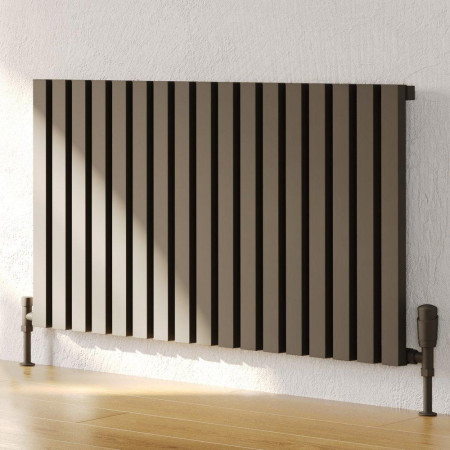Kartell Hamilton 575 x 581mm Grey Horizontal Single Panel Radiator