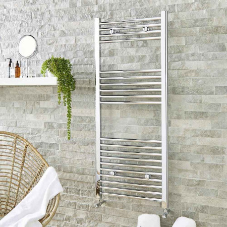 STR512C Kartell K-Rail 22mm Straight Chrome Towel Rail 500 x 1200mm
