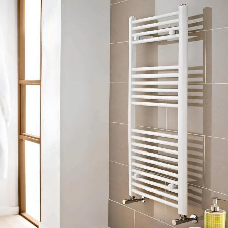 Kartell K-Rail 500 x 1200mm White 22mm Straight Towel Rail