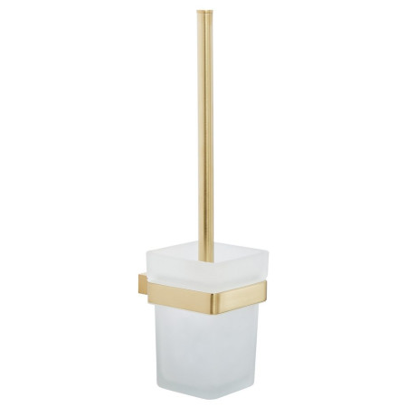Kartell K Vit Premium Brushed Brass Toilet Brush Set