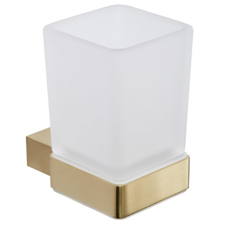 Kartell K Vit Premium Brushed Brass Tumbler Holder