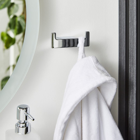 ACC304 Kartell K Vit Premium Chrome Robe Hook Lifestyle