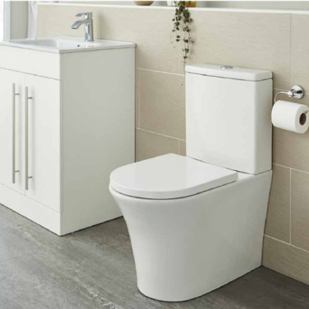 Kartell Kameo Close to Wall Rimless Close Coupled WC Pan & Cistern Room Setting