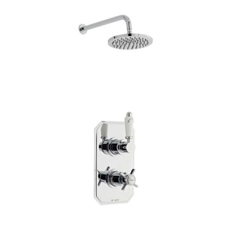Kartell Klassique Thermostatic Concealed Shower with Fixed Overhead Drencher