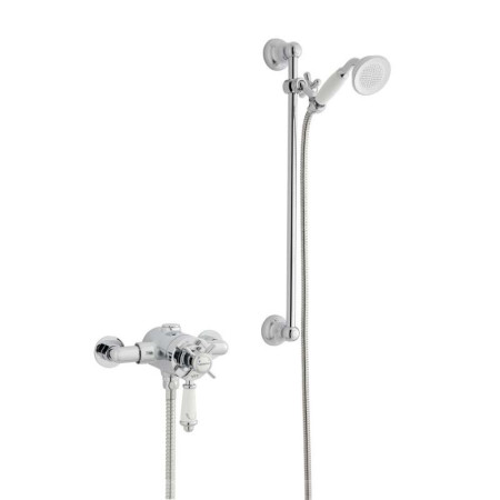 Kartell Klassique Thermostatic Exposed Shower with Adjustable Slide Rail Kit