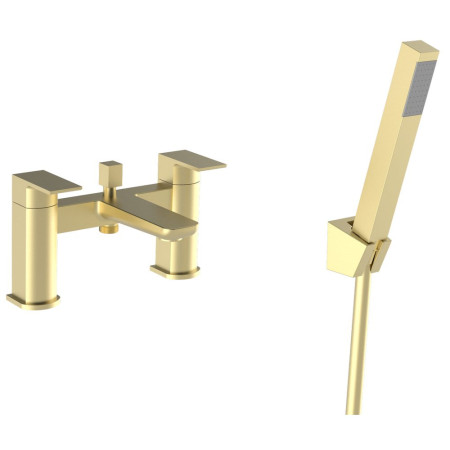 Kartell Kolt Brushed Brass Bath Shower Mixer