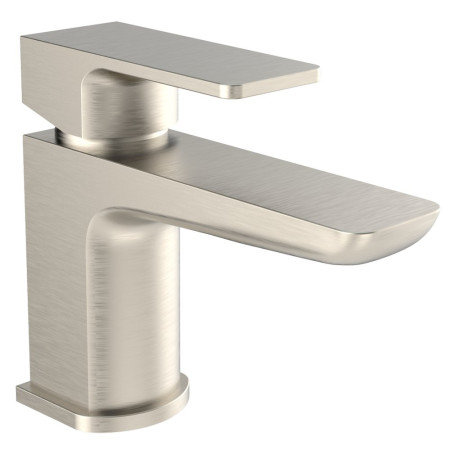 Kartell Kolt Brushed Nickel Mini Mono Basin Mixer with Waste
