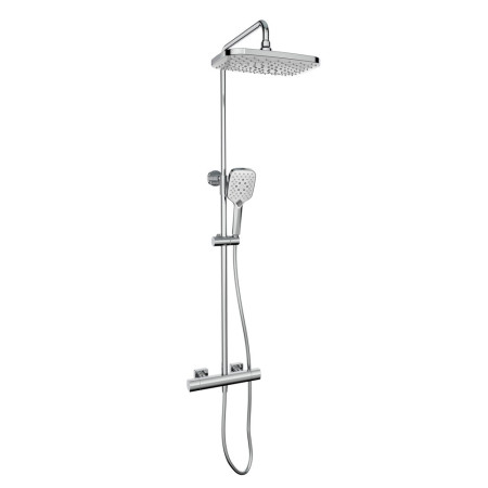Kartell Kolt Chrome Bar Shower with Drencher and Handset