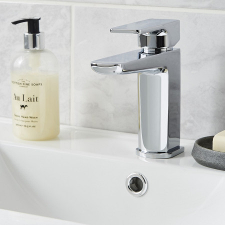TAP302KCP Kartell Kolt Chrome Mini Mono Basin Mixer with Waste (2)