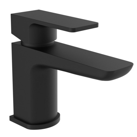 Kartell Kolt Matt Black Mini Mono Basin Mixer with Waste