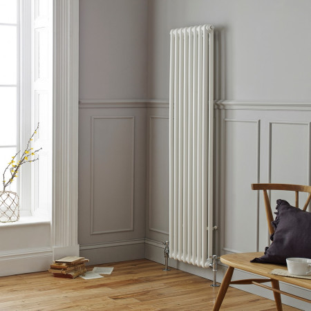 Kartell Laser Klassic 1800 x 425mm White 3 Column Radiator