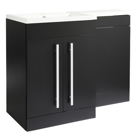 Kartell Matrix 2 Door L Shaped 1100mm Left Hand Furniture Pack in Black