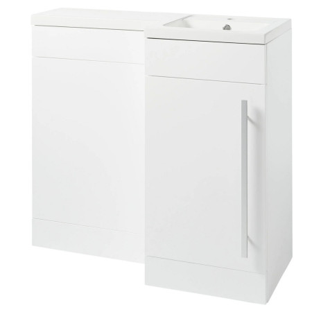 Kartell Matrix 900mm L Shaped Right Hand Furniture Pack in Gloss White