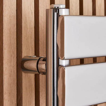 MEM500-1200 Kartell Memphis Straight Chrome Plated Towel Rail 500 x 1200mm Side View