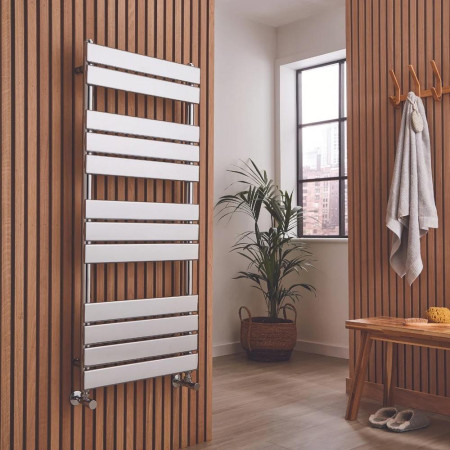 Kartell Memphis Straight Chrome Plated Towel Rail 600 x 1200mm