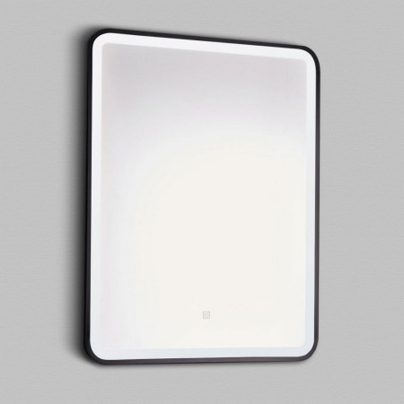 Kartell Nero Square 500 x 700mm LED Black Bathroom Mirror