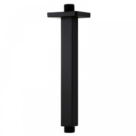 SHO156NS Kartell Nero Square Ceiling Mounted Shower Arm