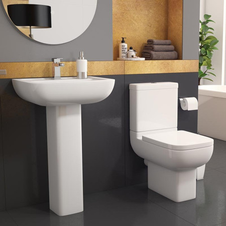Kartell Options 600 1TH 550mm Basin & Pedestal Lifestyle