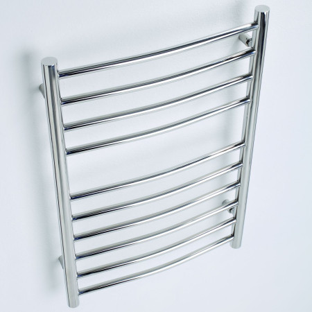 ORL500-720C Kartell Orlando Stainless Steel Curved Towel Rail 720 x 500mm