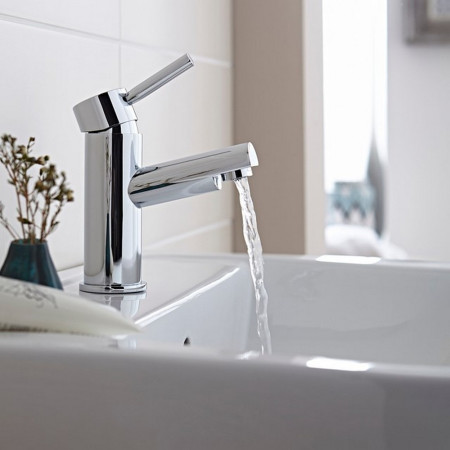 TAP010PL Kartell Plan Mono Basin Mixer with Click Waste (2)
