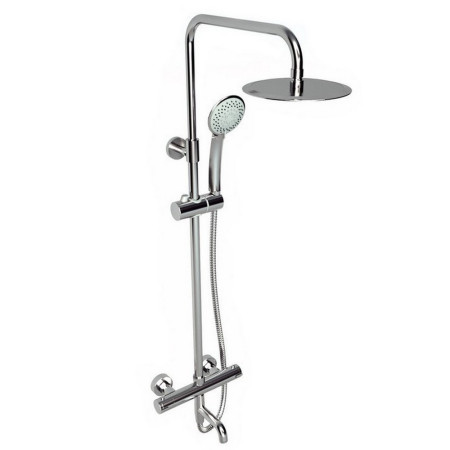 SHO011PL Kartell Plan Thermostatic Bar Shower With Rigid Riser and Bath Filler Spout