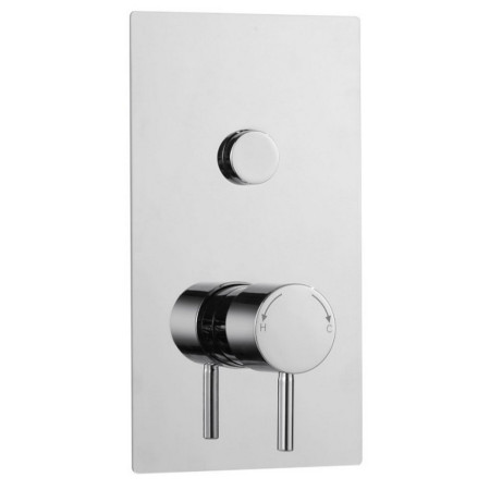 SHO006PL/SHO083DE Kartell Plan Thermostatic Single Push Button Valve with Overhead Drencher Valve Design