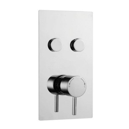 SHO008PL Kartell Plan Twin Push Button Concealed Thermostatic Valve