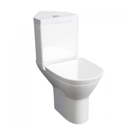 Kartell Project Round C/C WC Pan, Corner Cistern and Soft Close Seat