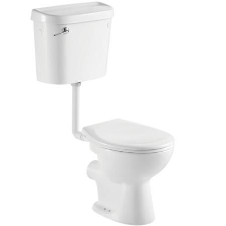 PROLLPAN/PROLLBF/SEA001UN Kartell Proton Low Level WC with Bottom Feed Cistern and Seat