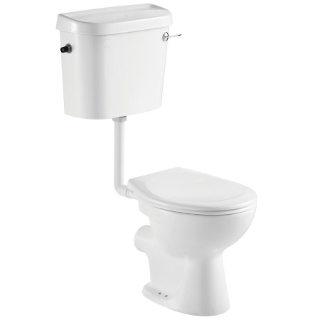 PROLLPAN/PROLLSF/SEA001UN Kartell Proton Low Level WC with Side Feed Cistern and Seat