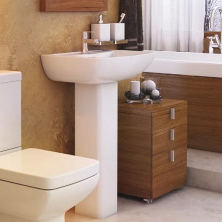 Kartell Pure 1TH 550mm Basin & Pedestal