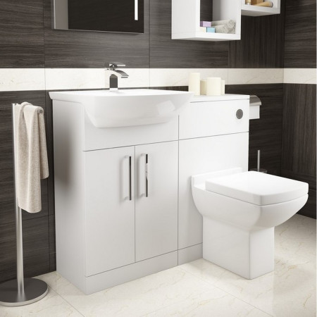 POT266PU/POT265PU/ACC001N/IMP500WC Kartell Pure 500mm WC Unit Set Lifestyle
