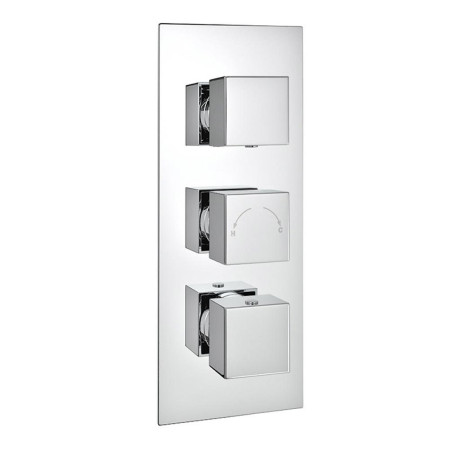 SHO025PU/SHO070CU/SHO091OE/SHO073CU Kartell Pure Thermostatic Triple Concealed Valve with Slide Rail Kit and Drencher (4)