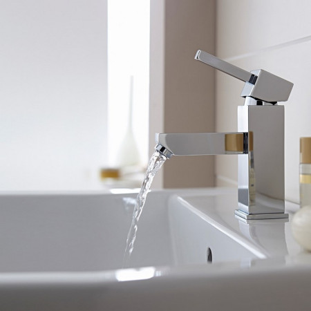 TAP050PR Kartell Pure Mono Basin Mixer with Click Waste (2)