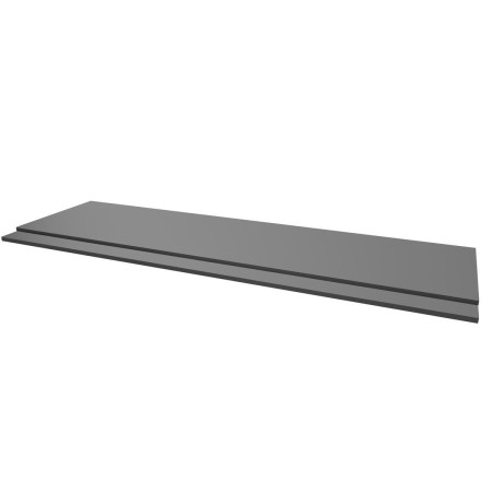 Kartell Purity 1700mm 2-Piece Front Bath Panel Storm Grey Gloss