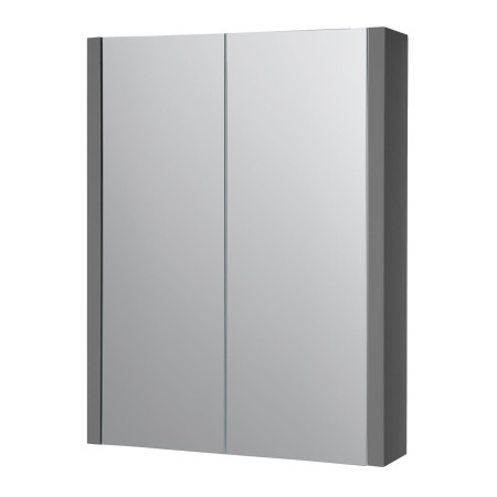 FUR118PU Kartell Purity 500mm Mirror Cabinet - Storm Grey Gloss