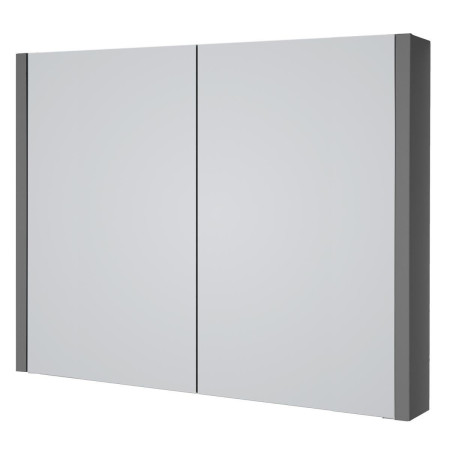 FUR098PU Kartell Purity 800mm Mirror Cabinet - Storm Grey Gloss