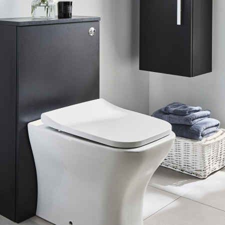 PMB505WC Kartell Purity Matt Black 505mm WC Unit with Toilet
